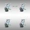 Service Caster 5 Inch SS Thermoplastic Caster Set with Ball Bearings 4 Brake 2 Swivel Lock SCC SCC-SS30S520-TPRBD-TLB-BSL-2-TLB-2 - alternate 1